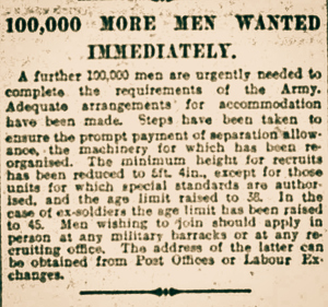 Article from The Bury Times October 31st 1914. Click the image to read full size.